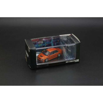 Mitsubishi Lancer Evo VII 2001 LHD custom orange - skala 1:64 - BM Creation